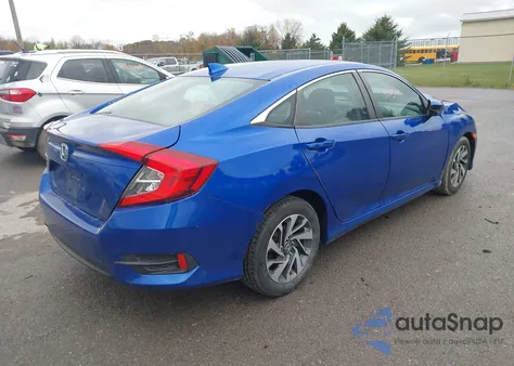 2017 Honda Civic Ex from USA, damaged, VIN 19XFC2F8XHE204169